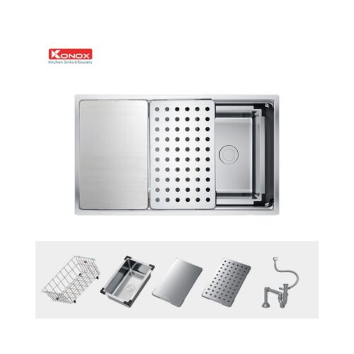 Chậu rửa bát Workstation Undermount Sink KN7644SU Dekor 4 chau rua bat workstation undermount sink kn7644su dekor 3