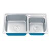 Chậu rửa bát inox 2 hố Gorlde GD-930 2 chau rua bat inox 2 ho gorlde gd 930