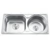 Chậu rửa bát inox 2 hố Gorlde GD-5312 1 chau rua chen bat gorlde gd 5312