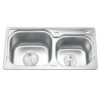 Chậu rửa bát inox 2 hố Gorlde GD-5602 1 chau rua chen bat gorlde gd 5602