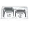 Chậu rửa bát inox 2 hố Gorlde GD-5702 2 chau rua chen bat gorlde gd 5702