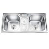 Chậu rửa bát inox 2 hố Gorlde GD-955 1 chau rua chen bat gorlde gd 955