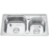 Chậu rửa bát inox 2 hố Gorlde B-208 1 chau rua chen bat gorlde gd b208