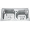 Chậu rửa bát inox 2 hố Gorlde B-209 1 chau rua chen bat gorlde gd b209