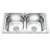 Chậu rửa bát inox 2 hố Gorlde B-210 2 chau rua chen bat gorlde gd b210