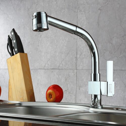 Vòi rửa bát nóng lạnh Gorlde 7192 có dây rút 3 hinh anh voi rua bat nong lanh gorlde 7192 co day rut