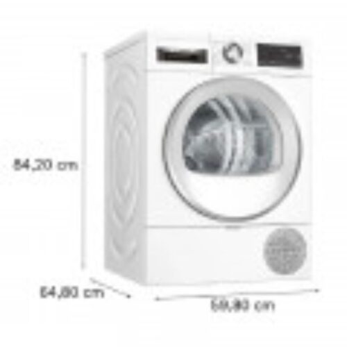 Máy sấy bơm nhiệt Bosch 8kg WQG233C90 Serie 6 4 kich thuoc may say bom nhiet bosch 8kg wqg233c90 serie 6