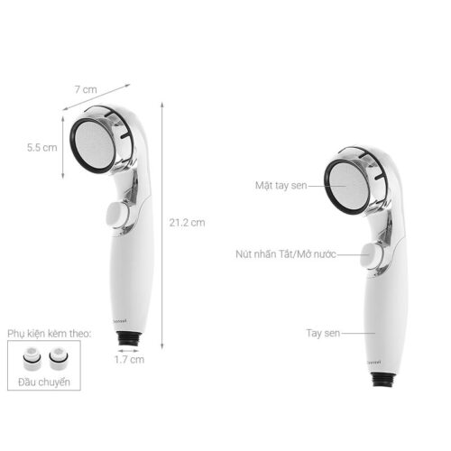 Vòi sen lọc nước Cleansui ES301-WT 4 kich thuoc voi sen loc nuoc cleansui es301 wt