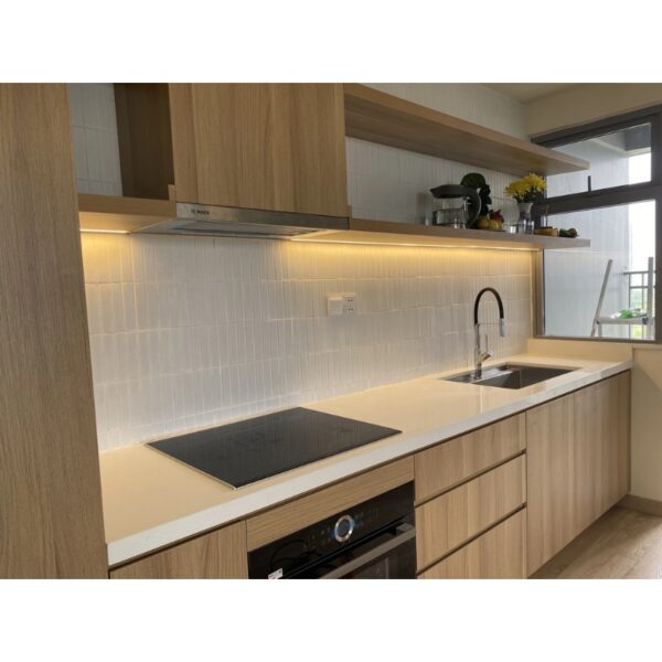 Ảnh thực tế đá nhân tạo Vicostone Silver White BQ400 Ảnh thực tế đá nhân tạo Vicostone Silver White BQ400