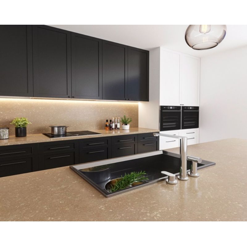 Ảnh thực tế đá nhân tạo Vicostone Jura Brown BQ8435 Ảnh thực tế đá nhân tạo Vicostone Jura Brown BQ8435