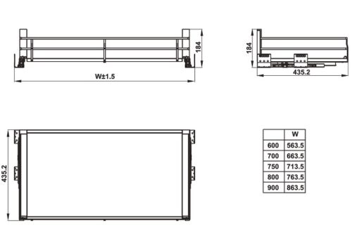 Kệ đựng xoong nồi HAFELE 549.08.867 - 800mm 6 549.08.867 3
