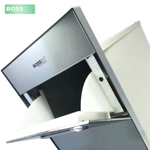 Thùng gạo gương nút nhấn BossEU BS250 Silver 4 Anh thung gao mat guong nut nhan bosseu bs250silver 1