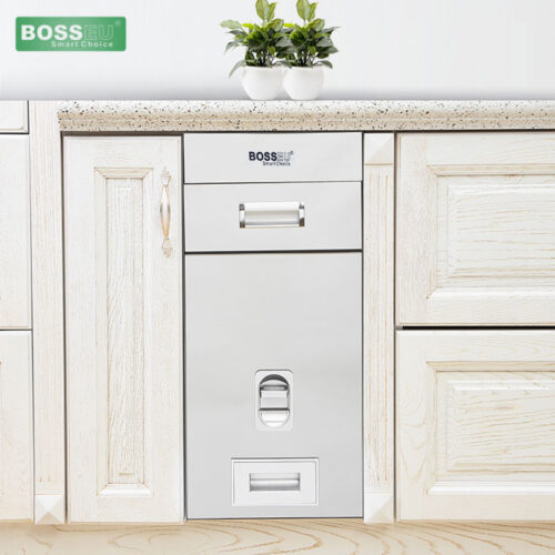 Thùng gạo gương nút nhấn BossEU BS250 Silver 5 Hinh anh thung gao mat guong nut nhan bosseu bs250silver 1
