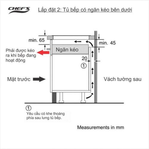 Bếp từ đôi Chefs EH-DIH893 lắp âm 7 Lap dat 2 bep tu doi chefs eh dih893 lap am