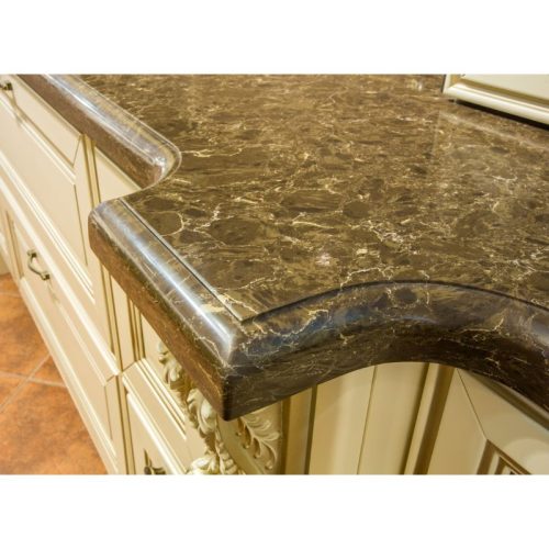 Ảnh thực tế đá nhân tạo Vicostone Dark Emparador BQ8560