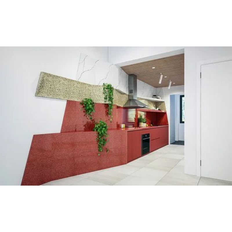 Ảnh thực tế đá nhân tạo Vicostone Sparkling Red BC186 Ảnh thực tế đá nhân tạo Vicostone Sparkling Red BC186
