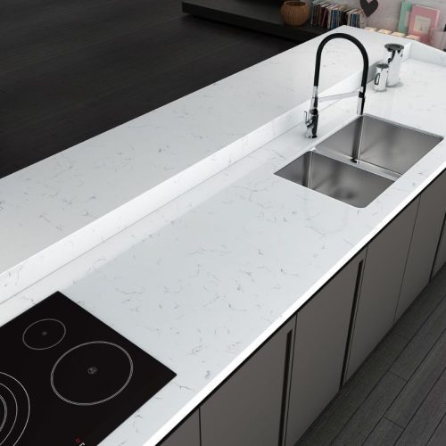 Đá nhân tạo Vicostone Ventisca BQ8330 3 Ảnh thực tế đá nhân tạo Vicostone Ventisca BQ8330