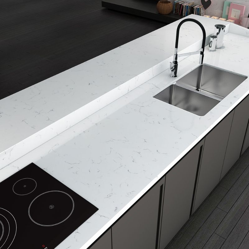 Ảnh thực tế đá nhân tạo Vicostone Ventisca BQ8330 Ảnh thực tế đá nhân tạo Vicostone Ventisca BQ8330