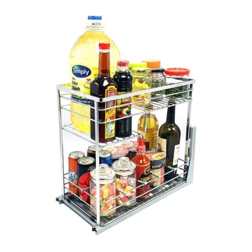 Giá gia vị inox 304 nan dẹt BossEU BS304.130GS 3 anh thuc te gia gia vi inox 304 nan det bosseu bs304.130gs