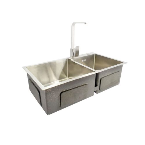 Chậu rửa bát inox 2 hố BossEU BS8245L1 3 hinh anh chau rua bat inox 2 ho bosseu bs8245l1