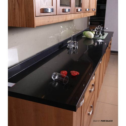 Đá nhân tạo Vicostone Pure Black BQ2101 3 Hình ảnh đá nhân tạo Vicostone Pure Black BQ2101