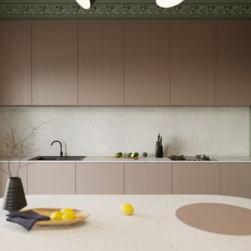 Đá nhân tạo Vicostone White Shells BQ370 3 Hình ảnh đá nhân tạo Vicostone White Shells BQ370