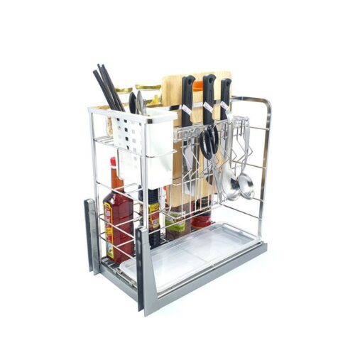 Giá dao thớt inox mạ crom BossEU BS300D 3 hinh anh gia dao thot inox ma crom bosseu bs300d