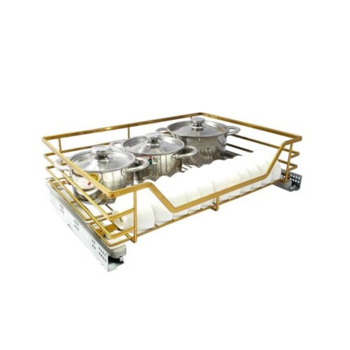Giá xoong nồi bát đĩa hợp kim mạ Nano vàng BossEU BS301.750BN 4 hinh anh thuc te gia xoong noi bat dia hop kim ma nano vang bosseu bs301 750bn