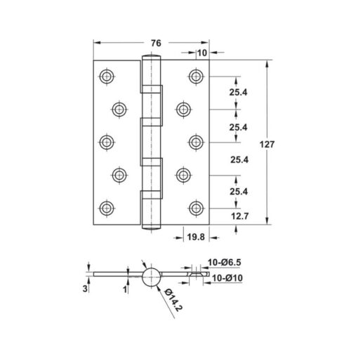 kich thuoc ban le la 4bb 127x76x3mm hafele diy 489 05 027