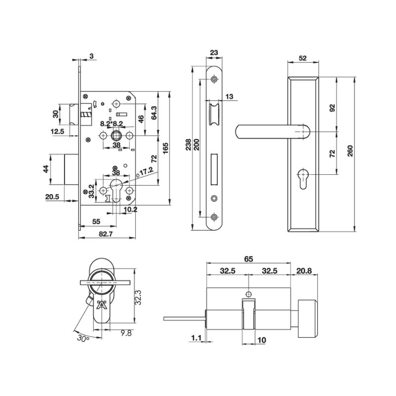 xr:d:DAFw2AEERF8:2851,j:4297975366728720221,t:24011403 kich thuoc bo tay nam gat de dai 260x54x10mm hafele diy 499 62 501