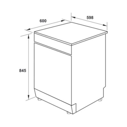 Máy rửa bát Hafele HDW-F60G 535.29.590 12 bộ 5 kich thuoc may rua bat hafele hdw f60g