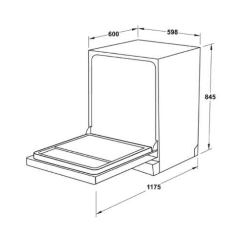 Máy rửa chén độc lập Hafele HDW-F60EB 538.21.310 14 bộ 7 may rua chen doc lap hafele hdw f60eb 538 21 310