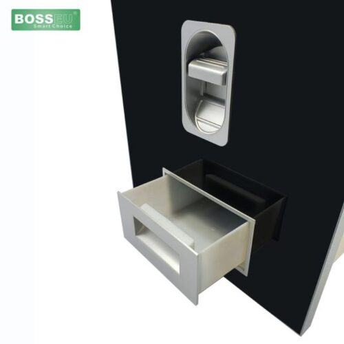 Thùng gạo gương nút nhấn BossEU BS300 Black 5 vi tri lay gao thung gao mat guong nut nhan bosseu bs300black