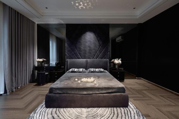 Nhà Phố Tone Màu Tối 9design Hiện Đại 12 Công trình thực tế ứng dụng vật liệu Gỗ An Cường được thiết kế & thi công bởi 9Design