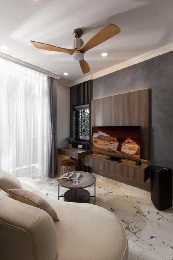Ps Interior Design Nhà Phố Sở Hữu Không Gian Nội Thất Tối Giản 4 Công trình thực tế ứng dụng vật liệu Gỗ An Cường được thiết kế & thi công bởi PS Interior Design