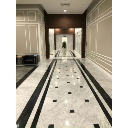 Ảnh sàn lát đá Trắng ý loại 3