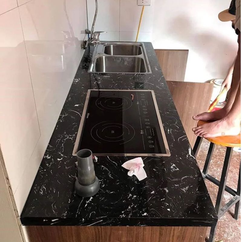 Đá bàn bếp Đen bạch long Đá bàn bếp Đen bạch long