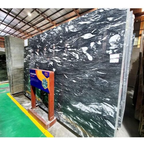 Đá thạch anh tự nhiên Mandala Black