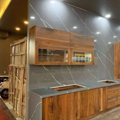Đá bàn bếp Xám tia sét 3 Hình ảnh đá bàn bếp Xám tia sét