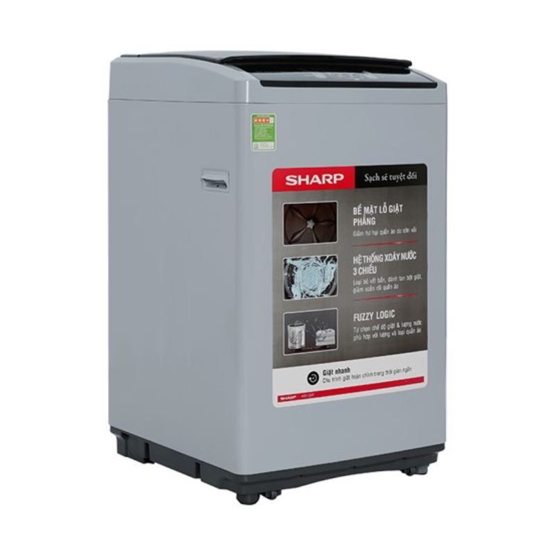 Ảnh máy giặt Sharp 7.5kg ES-Y75HV-S cửa trên Ảnh máy giặt Sharp 7.5kg ES-Y75HV-S cửa trên