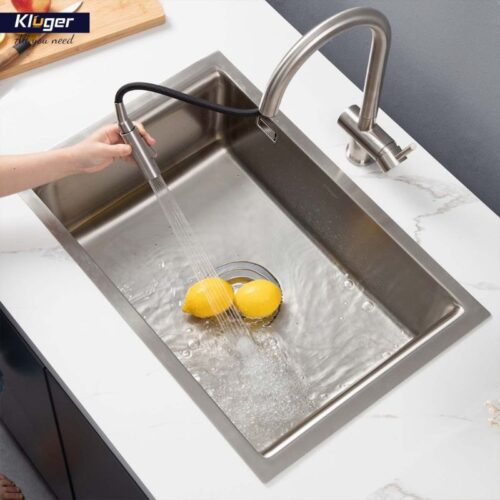 Chậu rửa bát 1 hố Kluger KU8121S-S68 4 Ảnh chậu rửa bát 1 hố Kluger KU8121S-S68