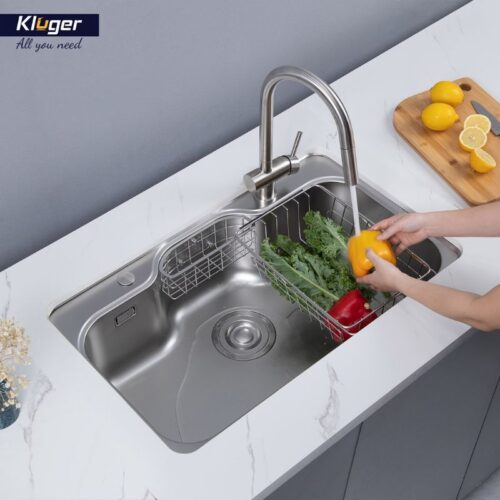 Chậu rửa bát 1 hố Kluger KW8151FS-S80 3 Ảnh chậu rửa bát 1 hố Kluger KW8151FS-S80