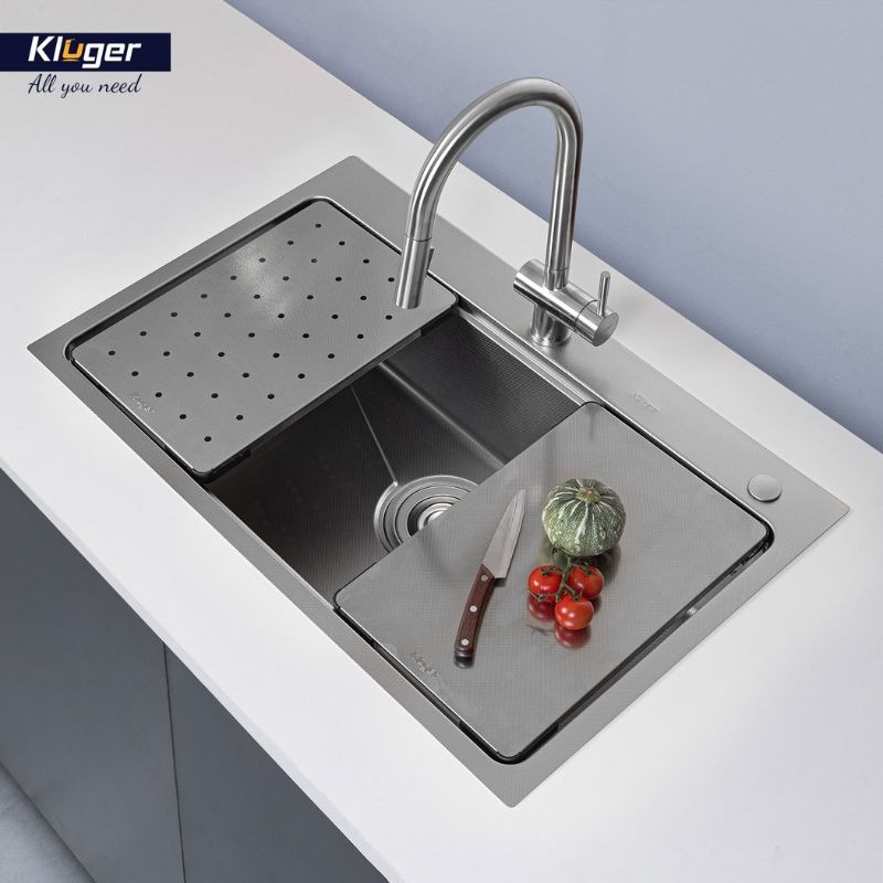 Ảnh chậu rửa bát 1 hố Kluger KW8181FS-S81 Plus Ảnh chậu rửa bát 1 hố Kluger KW8181FS-S81 Plus