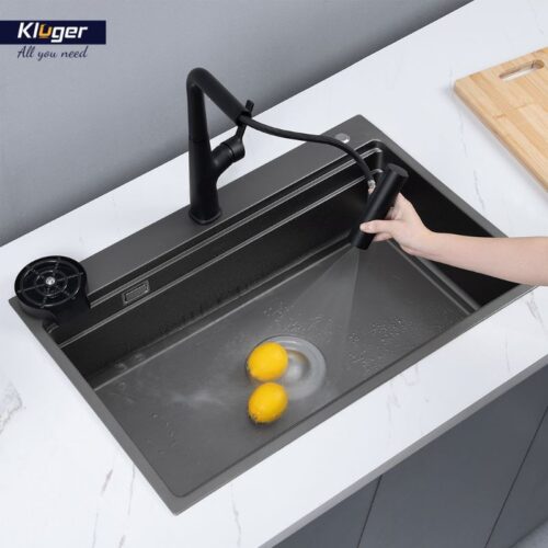 Chậu rửa bát 1 hố Kluger KWF8161FB-S76 4 Ảnh chậu rửa bát 1 hố Kluger KWF8161FB-S76