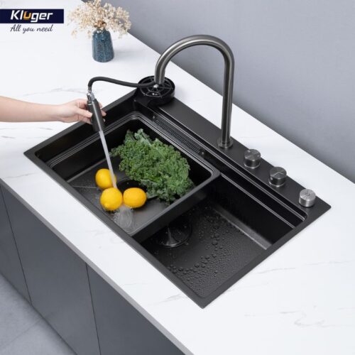 Chậu rửa bát 1 hố Kluger KWF8161FB-S76W Plus 3 Ảnh chậu rửa bát 1 hố Kluger KWF8161FB-S76W Plus