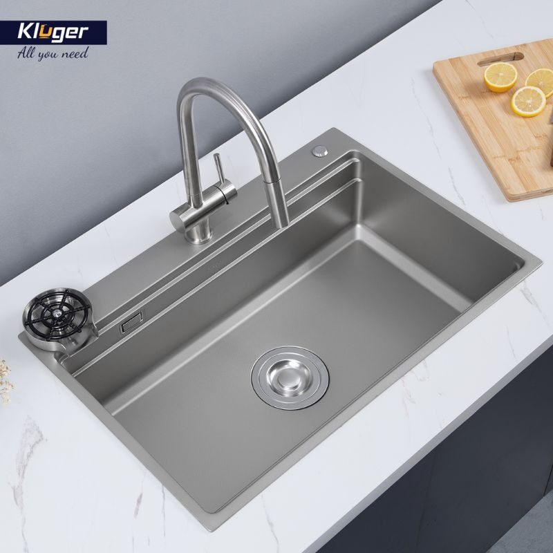 Ảnh chậu rửa bát 1 hố Kluger KWF8161FS-S76 Ảnh chậu rửa bát 1 hố Kluger KWF8161FS-S76
