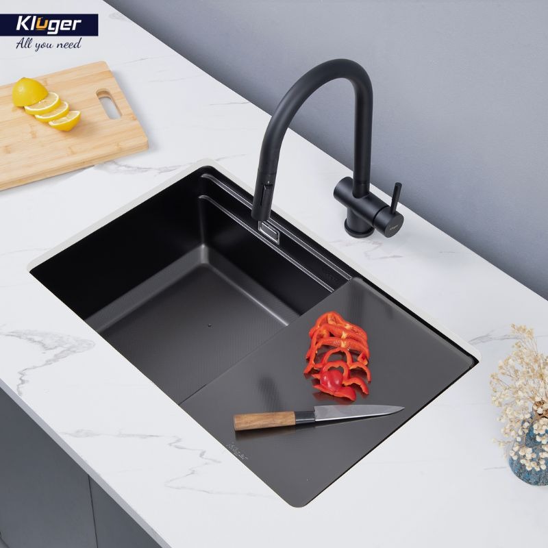 Ảnh chậu rửa bát 1 hố Kluger KWU8161FB-S70 Ảnh chậu rửa bát 1 hố Kluger KWU8161FB-S70