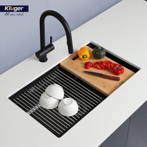Ảnh chậu rửa bát 1 hố Kluger KWU8161FB-S76 Plus