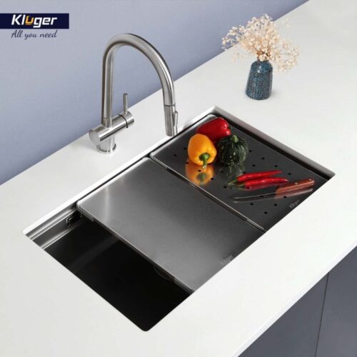 Chậu rửa bát 1 hố Kluger KWU8161FS-S76 Plus 3 Ảnh chậu rửa bát 1 hố Kluger KWU8161FS-S76 Plus