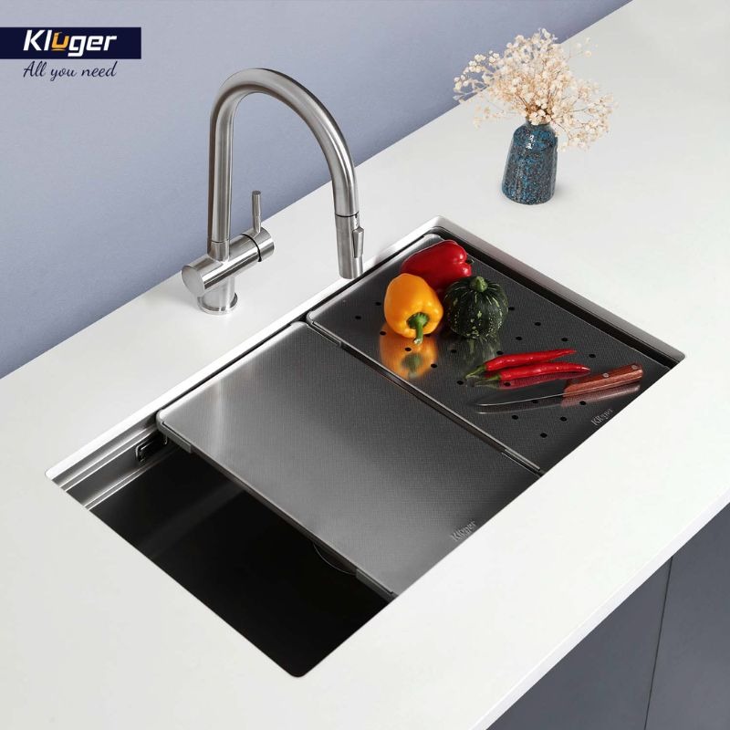 Ảnh chậu rửa bát 1 hố Kluger KWU8161FS-S76 Plus Ảnh chậu rửa bát 1 hố Kluger KWU8161FS-S76 Plus